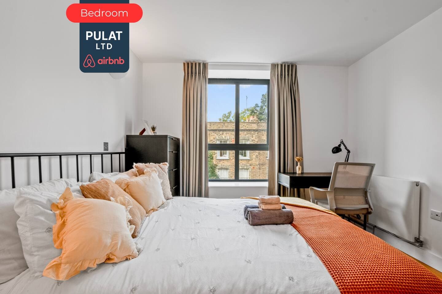 Bedroom at Pulat Ltd Short Lets & Serviced Accommodation